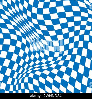 psychedelic checkerboard Stock Vector