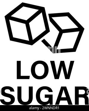 Low sugar icon healthy food concept Stock Vector