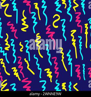 seamless pattern abstract, line vector Stock Vector