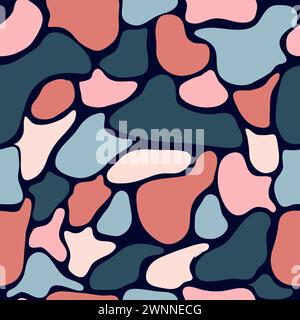 seamless pattern with free form vector Stock Vector