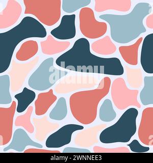 seamless pattern with free form vector Stock Vector