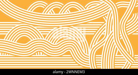 ramen pattern pasta vector Stock Vector