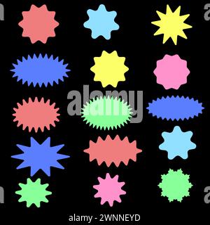 Starburst Price colored isolated Stock Vector