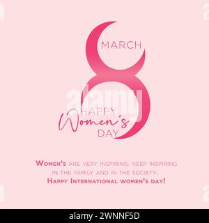 Happy women's Day March. International womens day. international women day. International women day 2025. isolated on white background vector ill. Stock Vector