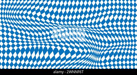 blue and white background psychedelic checkerboard Stock Vector