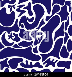 colored free form iseamless pattern vector Stock Vector