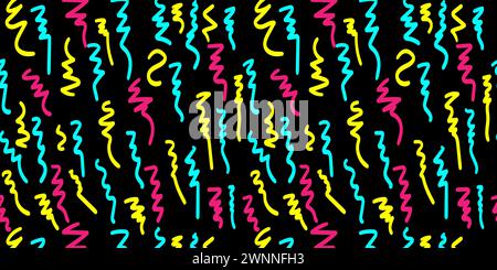 seamless pattern abstract, line vector Stock Vector