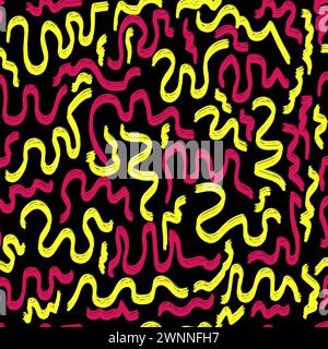 seamless pattern abstract, line vector Stock Vector