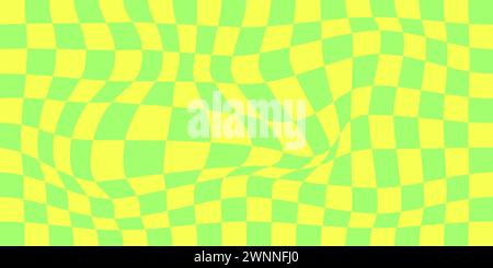 psychedelic checkerboard Stock Vector