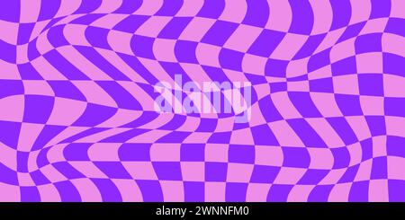 psychedelic checkerboard Stock Vector
