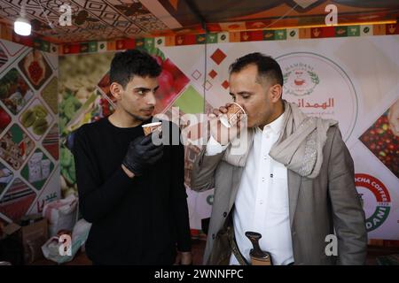 Sanaa, Sanaa, Yemen. 3rd Mar, 2024. 03 March 2024, A Yemeni man