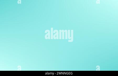 Turquoise color gradient mesh background. Simple smooth wallpaper design element illustration template for banner, digital, backdrop, decoration, ad Stock Vector
