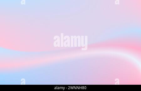 Abstract blank gradient background illustration of light blue and pink colors. Smooth elegant modern texture vector graphic design template Stock Vector