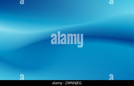 Bright blue color abstract gradient mesh background illustration. Smooth modern vector graphic design template for wallpaper, banner, cover, web Stock Vector