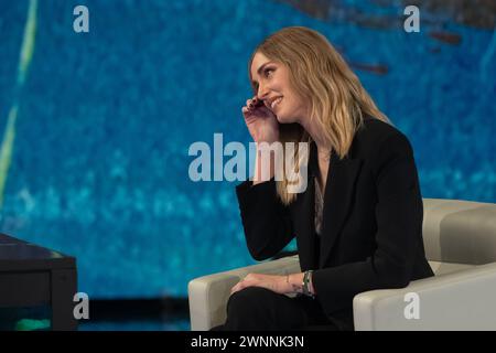 Milano, Italia. 03rd Mar, 2024. Chiara Ferragni partecipa alla trasmissione Che Tempo che fa - Spettacolo - Milano, Italia - Domenica 3 Marzo 2024(Foto Claudio Furlan/Lapresse) Chiara Ferragni participates in the program Che Tempo che fa - Entertainment - Milan, Italy - Sunday, March 3, 2024 (Photo Claudio Furlan/Lapresse) Credit: LaPresse/Alamy Live News Stock Photo