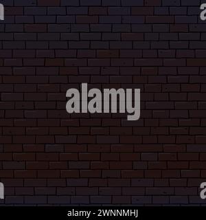 Seamless pattern, Red brick wall. Vector illustration in flat style. For wallpaper, fabric, wrapping, background Stock Vector