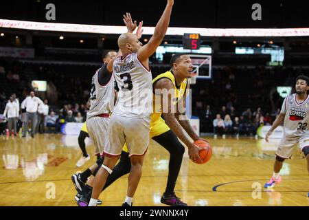 London, Canada. 03rd Mar, 2024. The Windsor Express Defeat the London Lightning 100-95 In regulation.Billy White(23) of the London Lightning. Credit: Luke Durda/Alamy Live News Stock Photo