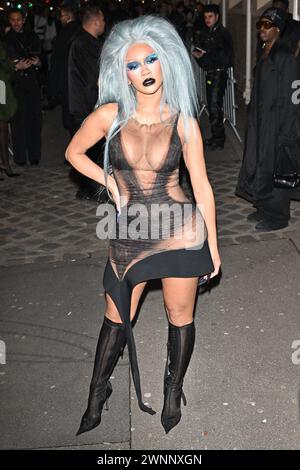 Paris, France. 03rd Mar, 2024. Saweetie attending the Mugler show during PFW in Paris, France on March 3, 2024. Photo by Julien Reynaud/APS-Medias/ABACAPRESS.COM Credit: Abaca Press/Alamy Live News Stock Photo