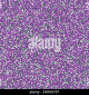 Seamless background pattern. Gradiented squares in multiple colors. Muted purple, lavender, gray-blue, mauve, deep green. Modern vector illustration. Stock Vector