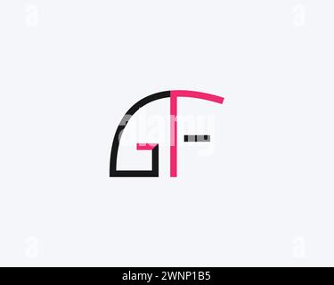 creative letter GF logo design vector template Stock Vector