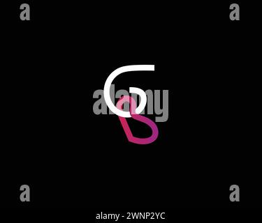 Initial letter GB logo design vector template Stock Vector