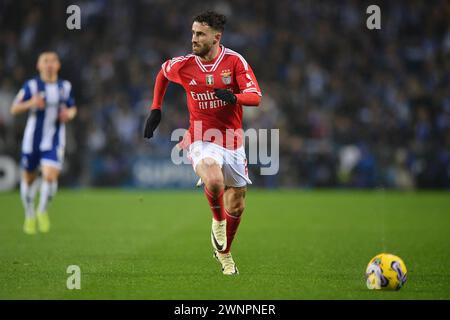 3rd March 2024: Porto, Portugal: Rafa Silva of Benfica, FC Porto versus Benfica; Campeonato Portugu&#xea;s at Estádio do Drag&#xe3;o Stock Photo