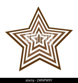 hypnosis Star isolated on white background Stock Vector