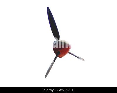 White Swiss Army Knife on Isolated Background Stock Photo
