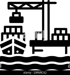 Icon for ports,seaport Stock Vector