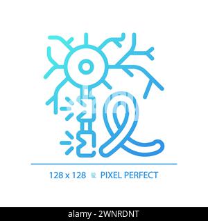 Multiple sclerosis gradient linear vector icon Stock Vector