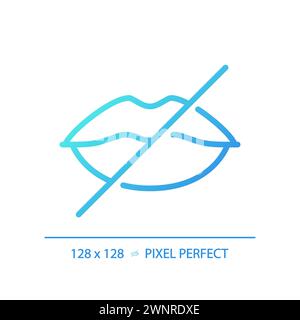 Speech loss gradient linear vector icon Stock Vector