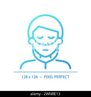 Nasal cannula gradient linear vector icon Stock Vector