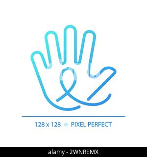 Down syndrome gradient linear vector icon Stock Vector