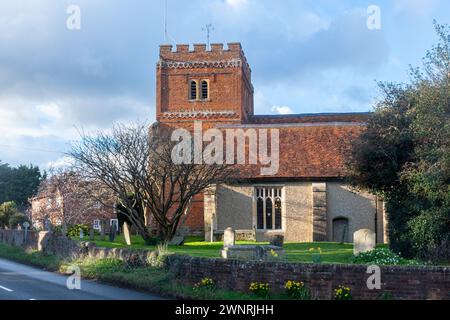 St Mary's Chuch, Shinfield, Berkshire, England, UK. View of the exterior of the building during spring Stock Photo