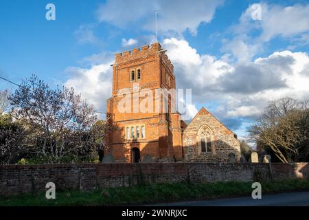 St Mary's Chuch, Shinfield, Berkshire, England, UK. View of the exterior of the building during spring Stock Photo