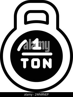 Icon for ton,tonnes Stock Vector Image & Art - Alamy