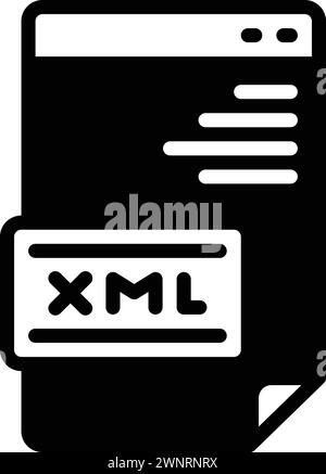 Icon for xml,document Stock Vector