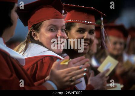 Graduation night at Durango High School in Durango, Colorado. Stock Photo