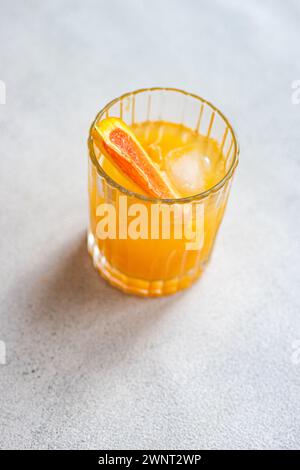Organic oranges on the table Stock Photo
