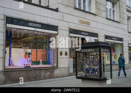 Hermes Textilien, Kurfürstendamm, Charlottenburg, Berlin, Deutschland Stock Photo