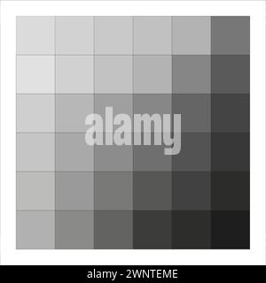 Monochrome gradient of squares. Geometric pattern with shades of gray. Subtle contrast and sophistication. Vector illustration. EPS 10. Stock image. Stock Vector