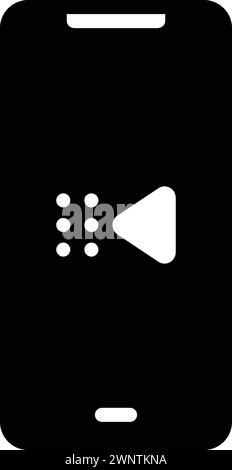 Icon for prev,reply Stock Vector