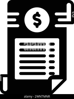 Icon for invoice,waybill Stock Vector