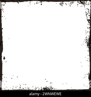 Grunge Texture Abstract Frame Border Background Stock Vector
