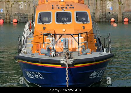 Portpatrick Scotland UK RNLI lifeboat in Portpatrick harbour in February 2024 Stock Photo