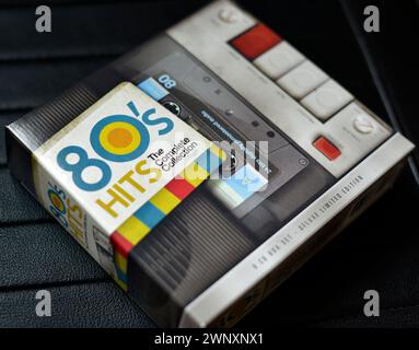 80s Music Hits Complete CD Collection Deluxe Limited Edition CD paper case Stock Photo