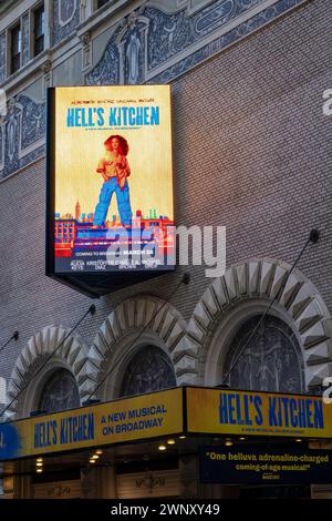 Hell's Kitchen Alicia Keys at the Shubert theatre sign in Broadway ...