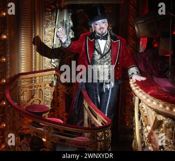 March 3 2024 Boy George In Moulin Rouge the Musical play at the Al Hirschfeld Theatre  on  302 west 45 Street  Photo by John Barrett/PHOTOlink.net                                917-754-8588 Stock Photo