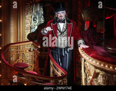 New York, NY, USA. 3rd Mar, 2024. Boy George performs in Moulin Rouge the Musical play at the Al Hirschfeld Theatre in New York City on March 3, 2024. Credit: John Barrett/Phot Olink/Media Punch/Alamy Live News Stock Photo