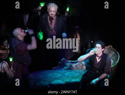 New York, NY, USA. 3rd Mar, 2024. Boy George performs in Moulin Rouge the Musical play at the Al Hirschfeld Theatre in New York City on March 3, 2024. Credit: John Barrett/Phot Olink/Media Punch/Alamy Live News Stock Photo